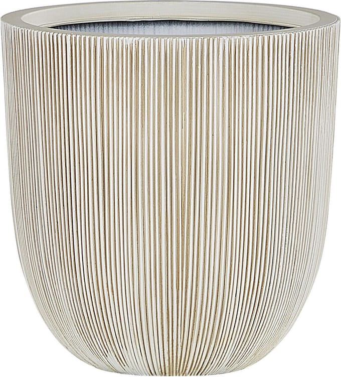 CHIOS - Bloempot binnenbak - Wit - Polyresin