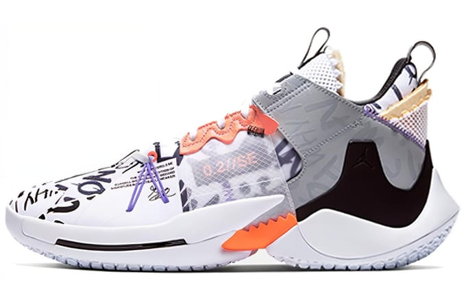 Air Jordan Why Not Zer0.2 SE PF 'Orange Pulse' 40 gray