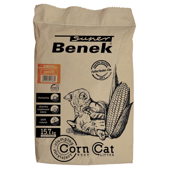 Certech Classic Corn Cat Litter Natural Clumping 25L