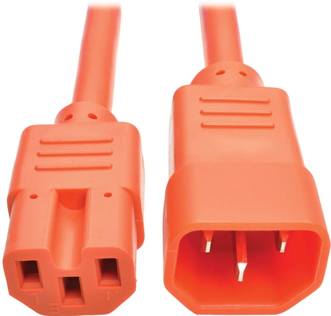 Tripp Lite P018-006-AOR electriciteitssnoer Oranje 1,8 m C14 stekker C15 stekker