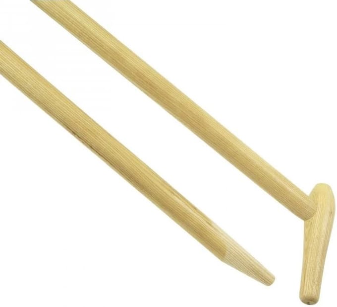 De Wit Schoffelsteel 140 cm x 28 mm met vaste hilt