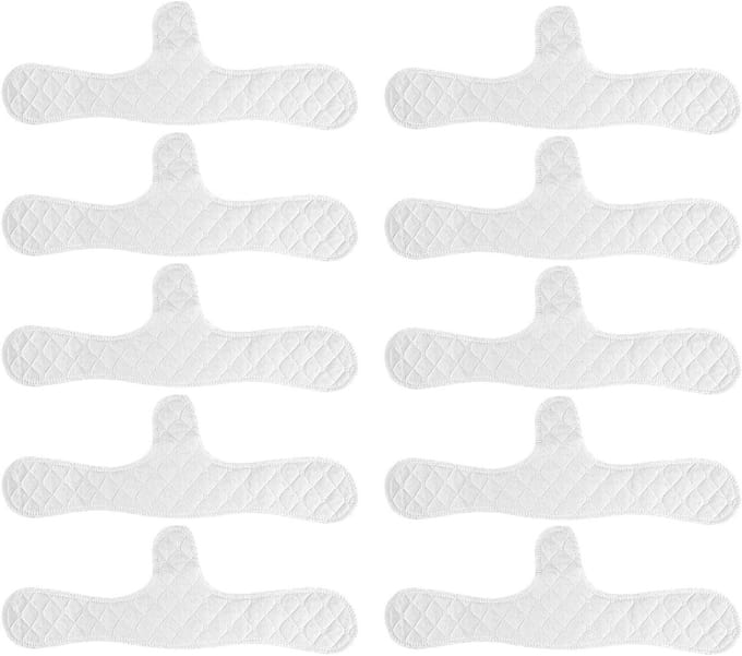 Zweetpads voor Ondergoed - Herbruikbare Pads - Comfort Verhogend - Vocht Absorberend - 10 Stuks - Wit