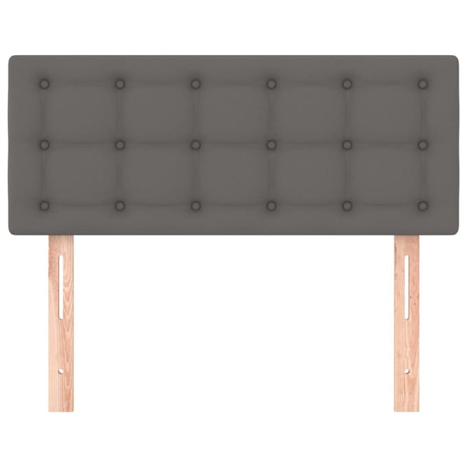 vidaXL - Hoofdbord - 80x5x78/88 - cm - kunstleer - grijs