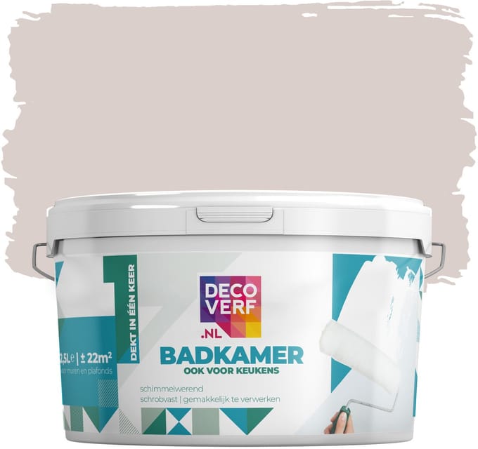 Decoverf badkamer verf beige, 2.5L