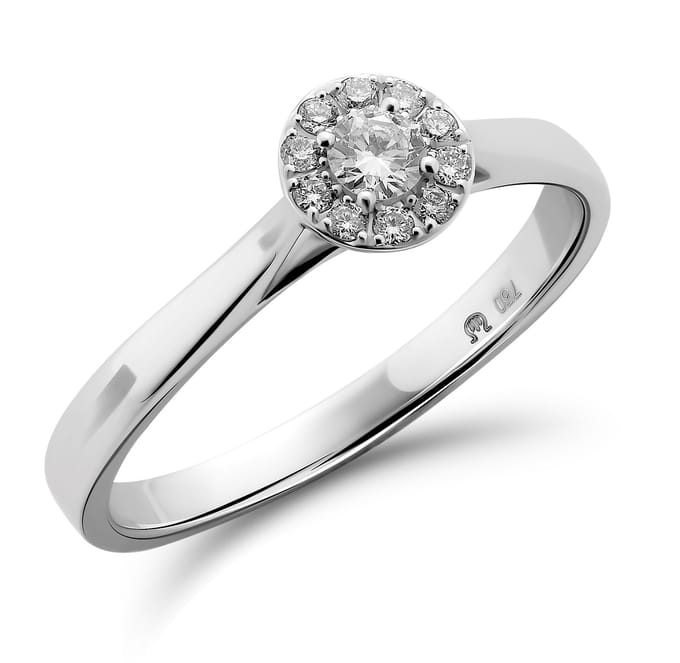 Orphelia RD-3921/10/60 - Ring - Goud 18 kt - Diamant 0.18 ct - 19.00 mm / maat 60