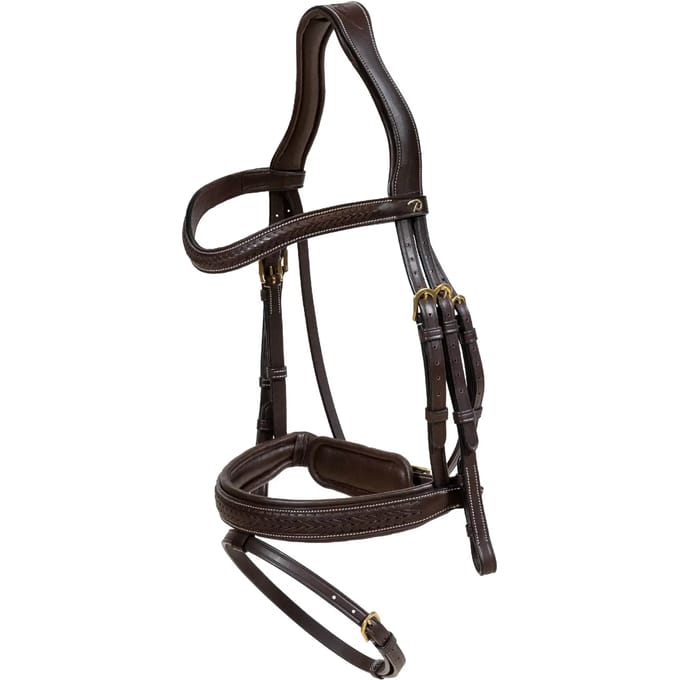 Dy'on - Gewoven Neusriem met Pull-Back - Full - Bruin - D Collection