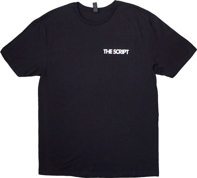 The Script - Satellites & Pocket Logo Heren T-shirt - 2XL - Zwart