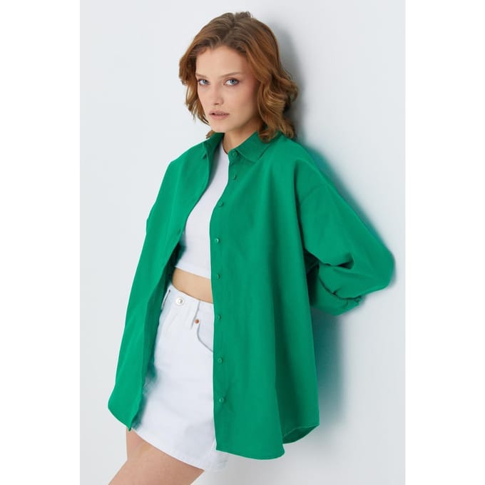 Oversized Popeline Shirt
