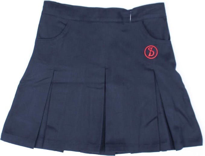 Sint-Ludgardis schooluniform - Rok  meisje - Donkerblauw - Maat 16 jaar