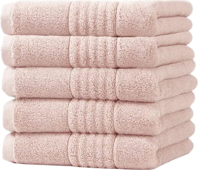 Nivard Handdoeken Set - Hotelkwaliteit - Handdoek - Towel - Roze - 5 Stuks
