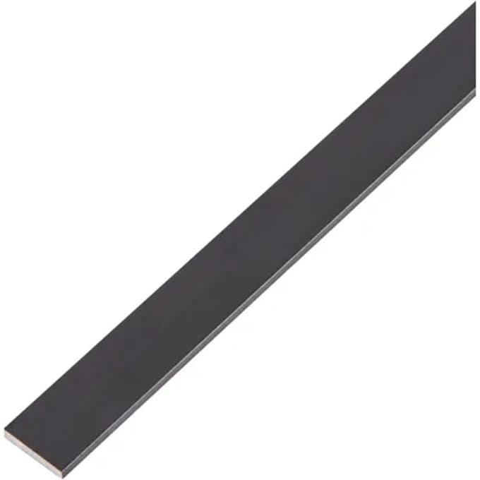 Alberts Plat Profiel - Aluminium Zwart - 15x2mm 1m