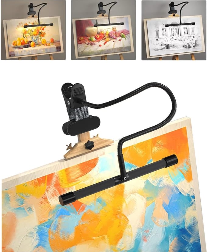 MRKK® Daglichtlamp Schilderen - Klem - Hobby - Zwart