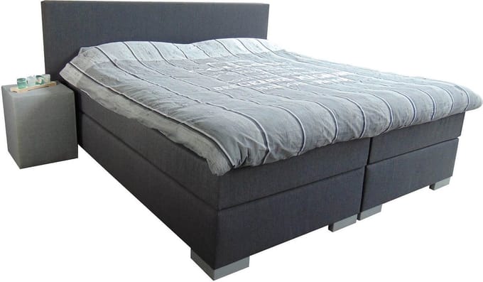 Slaaploods.nl Sara - Boxspring Inclusief Matras - 120x200 cm - Grijs