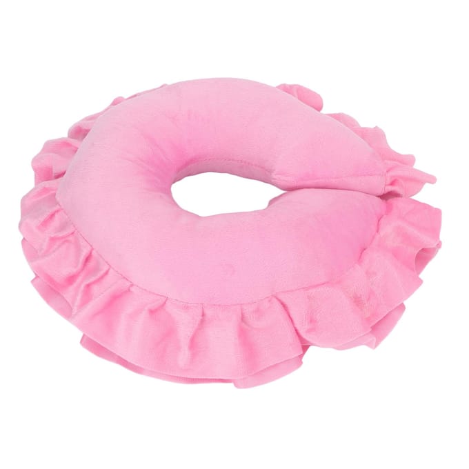 U-vormig Neksteunkussen Zacht Tafel Bed Gezichtskussen voor Schoonheidssalon SPA Massage Roze roze