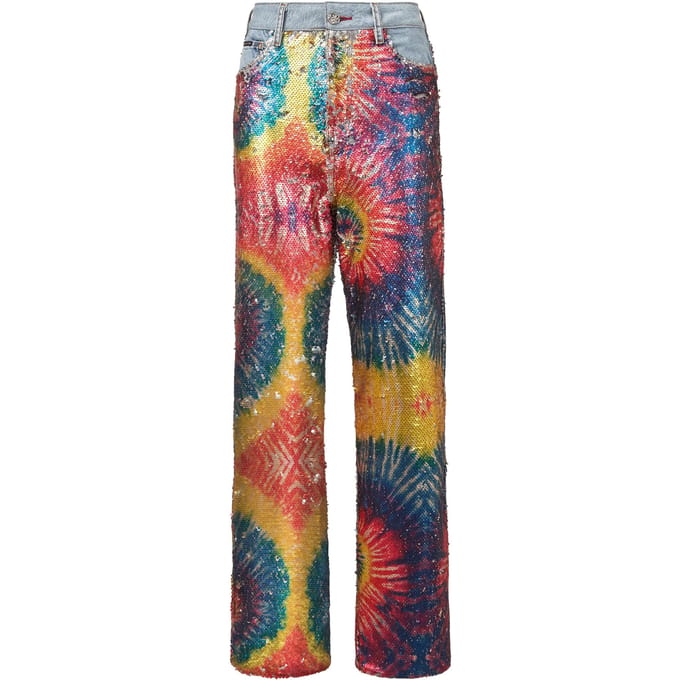 Denim Broek Losjes Tie Dye