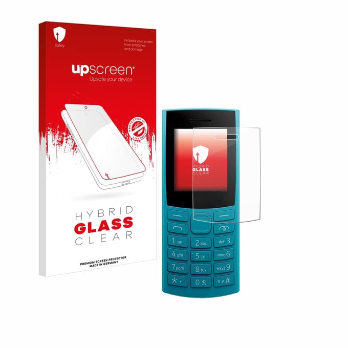 upscreen - Screenprotector voor Nokia 105 4G 2nd Edition - Folie Beschermfolie Beschermglas transparant