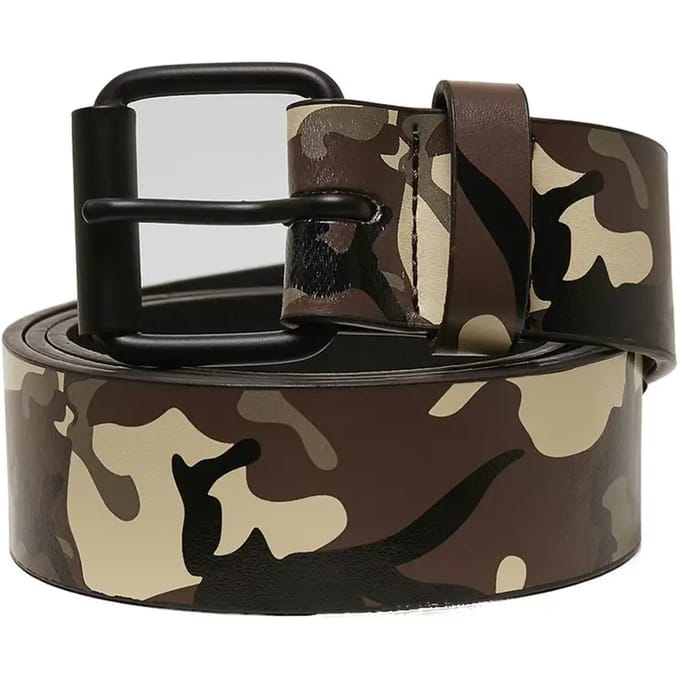 Urban Classics - Synthetic Leather Camo browncamo Riem - S/M - Multicolours