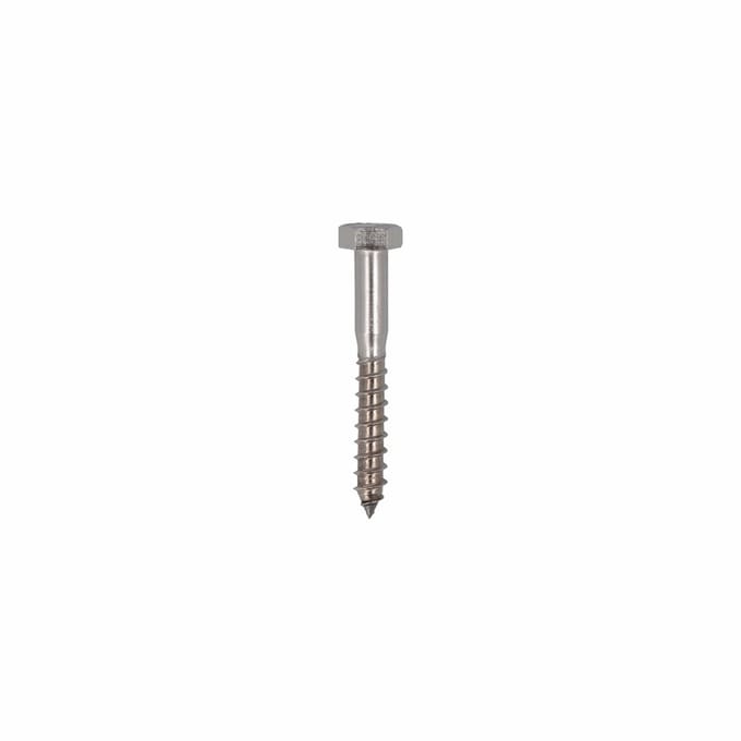 Houtdraadbouten Rvs 8X140 Din 571 - 50 stuks