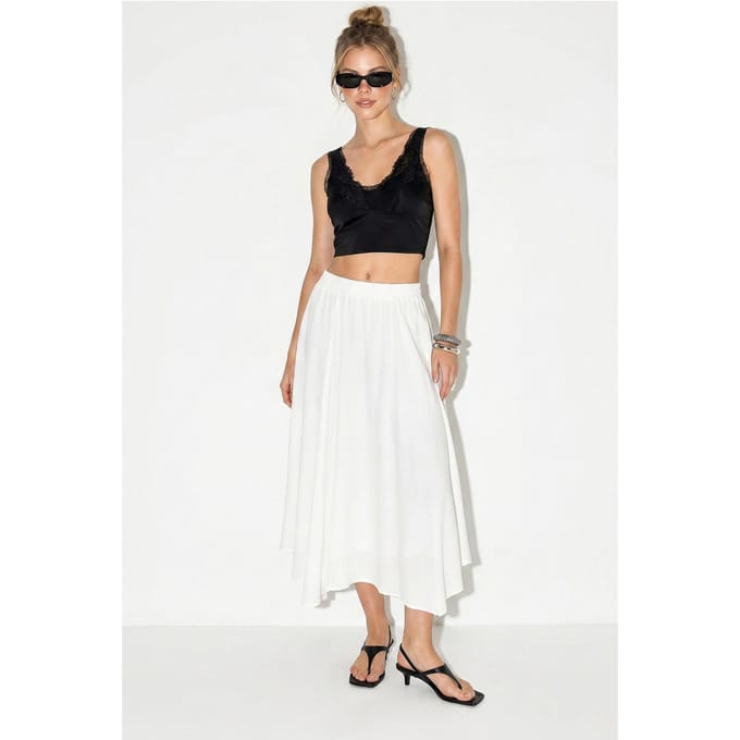 Hoge Taille A-Lijn Midi Rok
