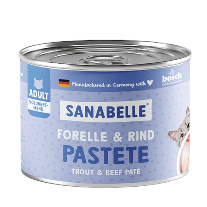 Voordeelpakket Sanabelle All Meat 24 x 195 g Kattenvoer - Forel & Rund