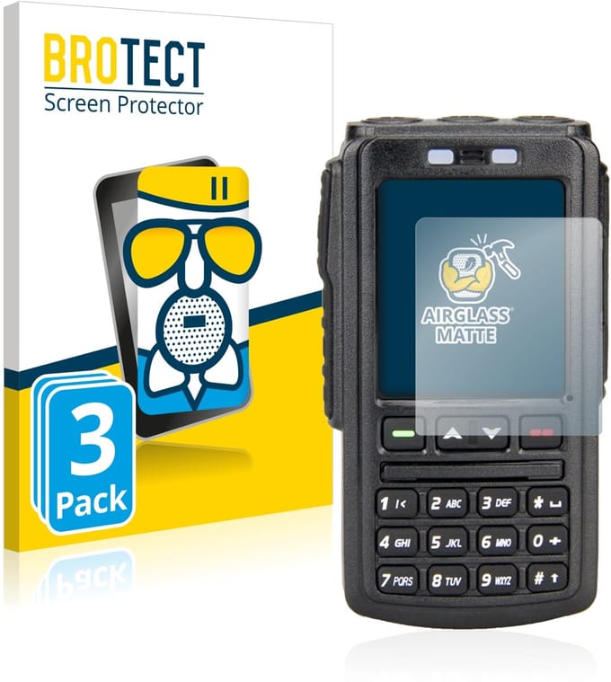 BROTECT - Screenprotector voor AnyTone BT-01 - Folie Beschermfolie Beschermglas matte 3 Stuks