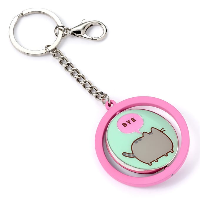 Pusheen Hi & Bye - Spin Unisex Sleutelhanger - zilverkleurig - Standard