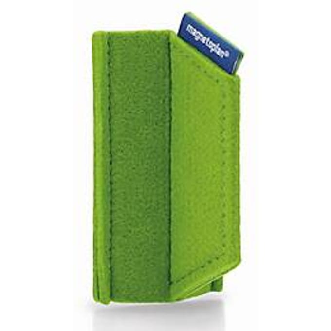 Magnetoplan magnetoWipe ecoAware bordwisser, groen vilt, magnetisch, 105 × 60 × 52 mm