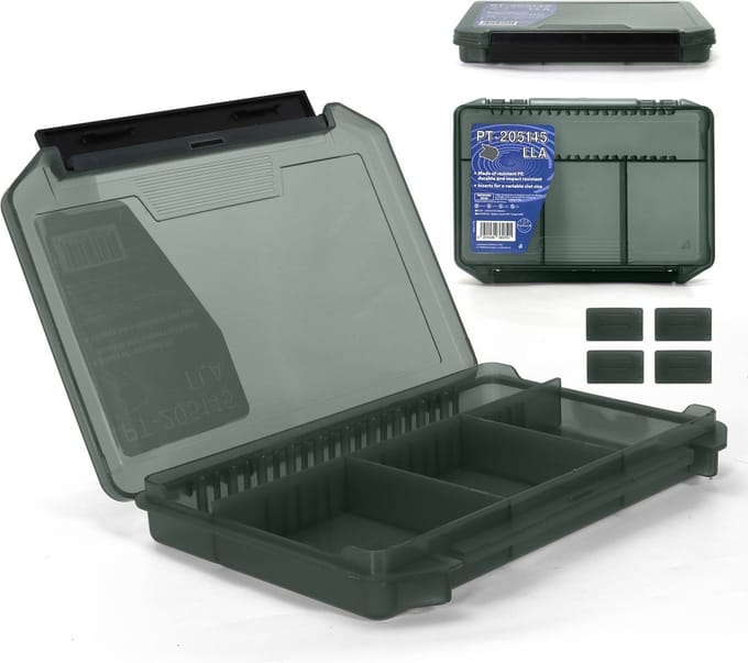 Eurocatch - Pro Tackle LureBox - 20G - Indeelbaar - Tacklebox - Viskoffer - Grey - Sorteerdoos
