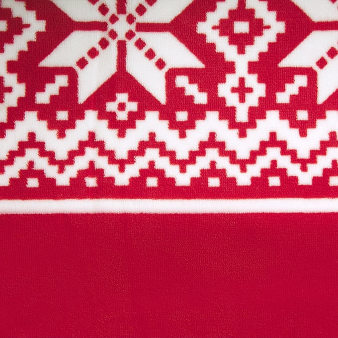VANTAA - Plaid - Rood - 150 x 200 cm - Polyester