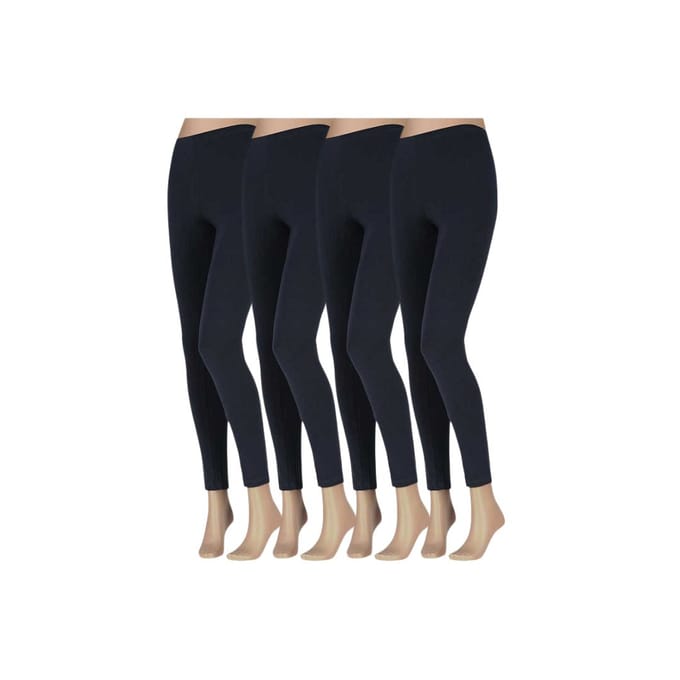 Legging Dames - Katoen - 4-Pack - Marine blauw / S/M