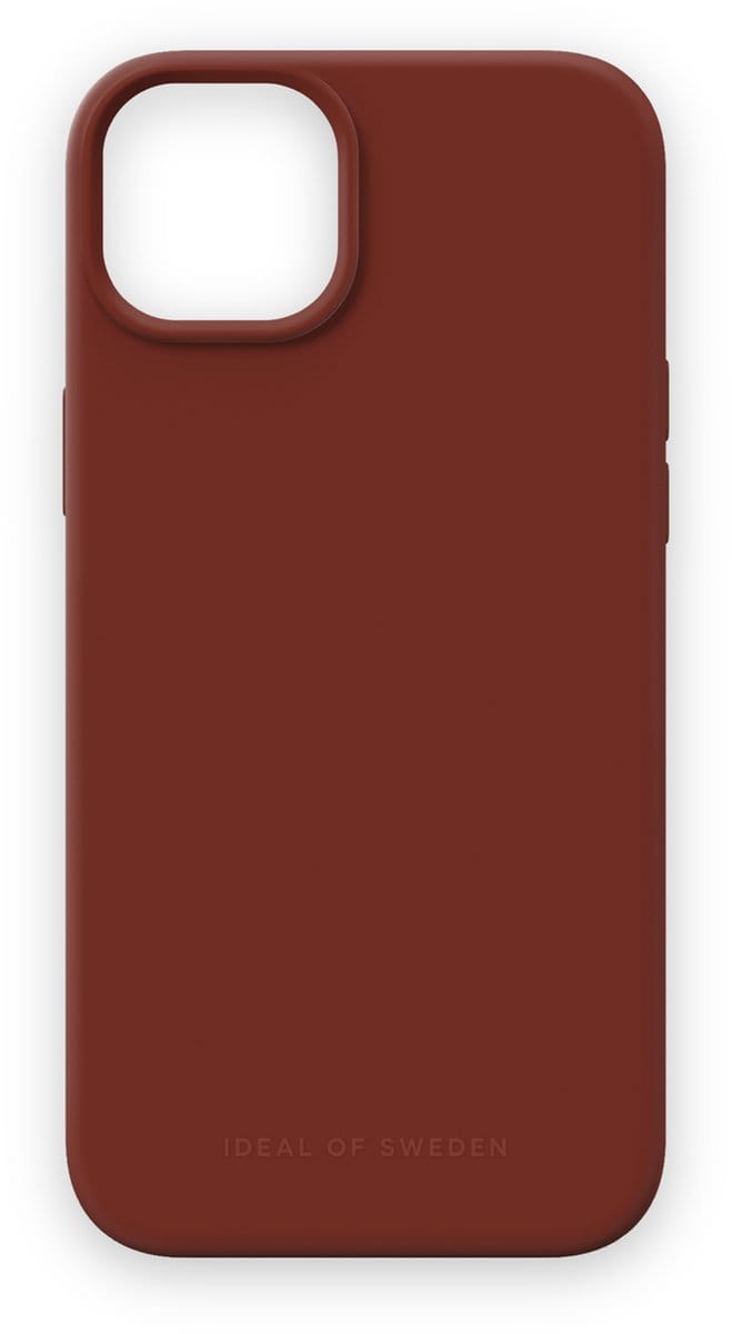 iDeal of Sweden Silicone Case iPhone 15 Plus Dark Amber