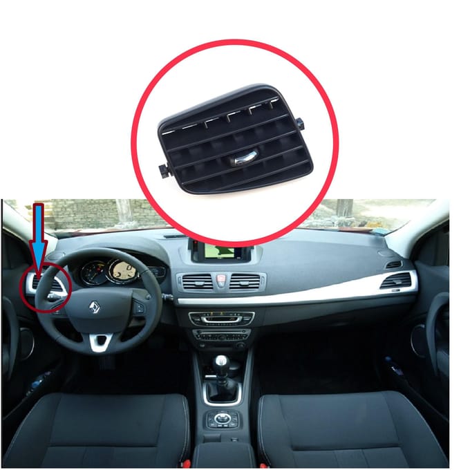 BDP1598-1 Dashboard Luchtuitlaat Rooster Cover Trim Binnendiffuser Midden Links voor Renault Megane MK3 2008-2016 Fluence L3 2009–2020