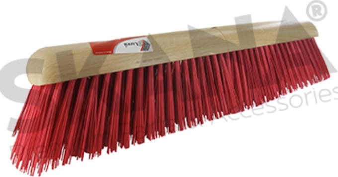LUVA Stadsbezem met kunstvezel haren rood en groen. Breedte 50 cm. Ø 23 mm.