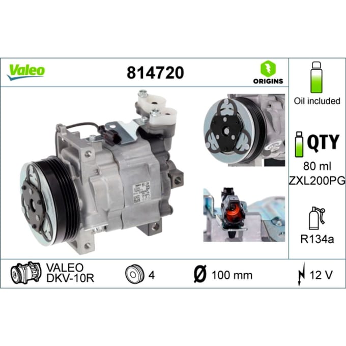 Compressor airconditioning VALEO ORIGINS NEW VALEO 814720
