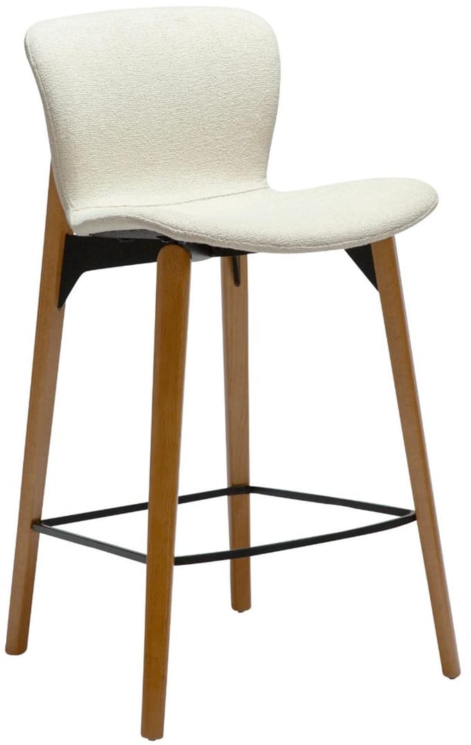 Paragon Dan-Form fauteuil bouclé wit.