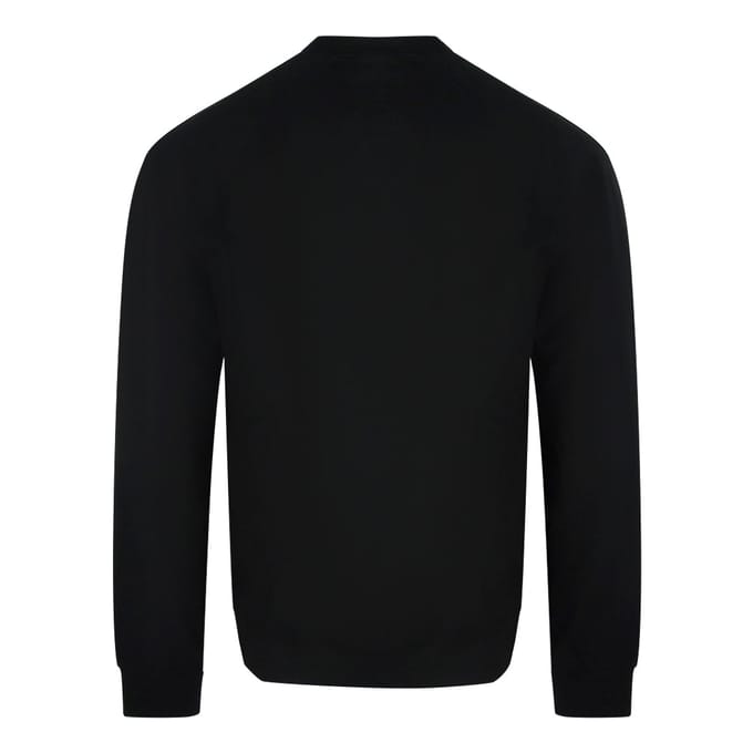 Diesel Monotone Logo Zwarte Sweatshirt