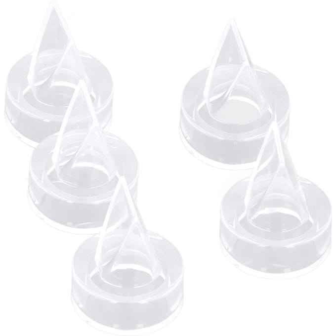 5-delige Eendenbekklep Vervangingskit Voedselkwaliteit Siliconen Baby Pomp Klep voor Moeder Baby Accessoires white