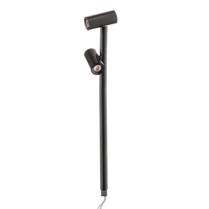 Hera LED Duo Spot 2x3 W warmwit 250 mm zwart