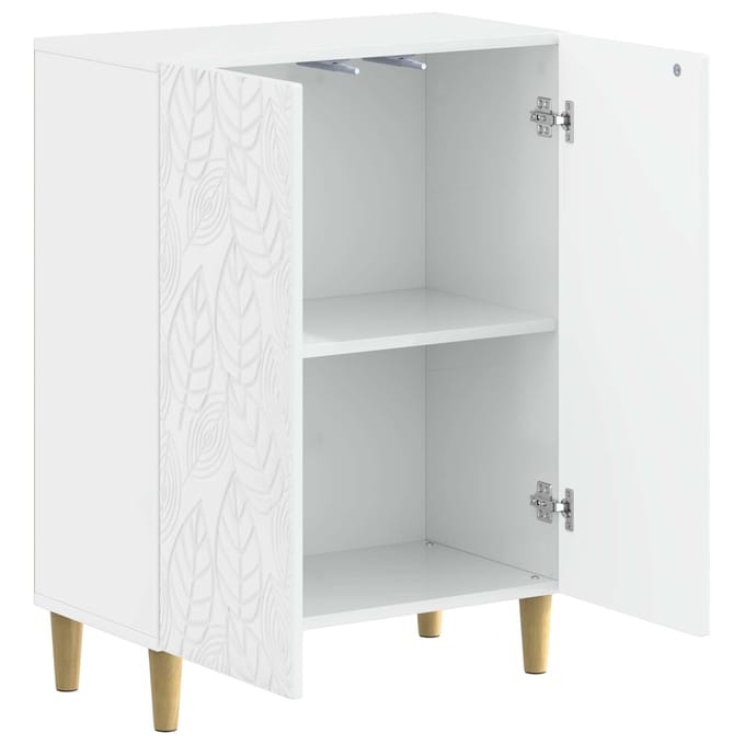 vidaXL - Badkamer - Opbergkast - DELFT - Hoogglans - Wit - 59,5 - x - 31 - x - 80 - cm