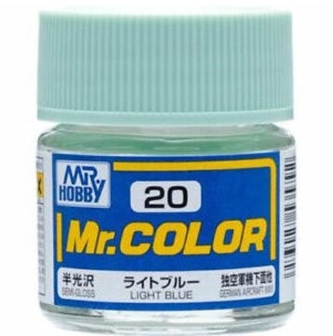 Gunze Mr. Hobby C-020 - Mr. Color 10 ml Light Blue - Lacquer Modelbouwverf