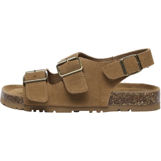 EVER AU Dames Leren Sandalen - Flame