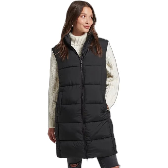 Donsjas Superdry STUDIOS LONGLINE QUILTED GILET