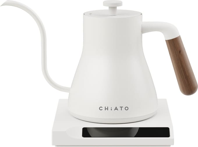 CHiATO flowPLAY Gooseneck Elektrische waterkoker, 0,6 l - Wit