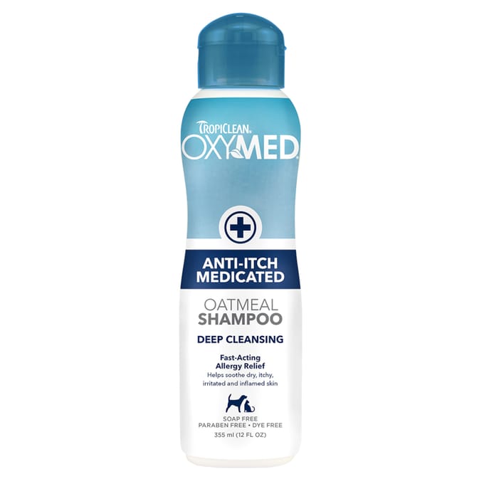 Voordeelpakket: 3x355ml TropiClean OxyMed anti-jeuk shampoo voor huisdieren