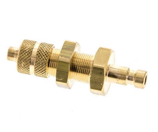 Messing DN 2.7 (Micro) Luchtkoppeling Insteeknippel 4x6 mm Push-On Schotkoppeling