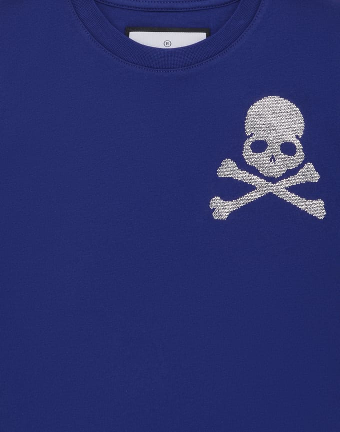 Jersey T-Shirt Round Neck Ss Strass Skull&Bones