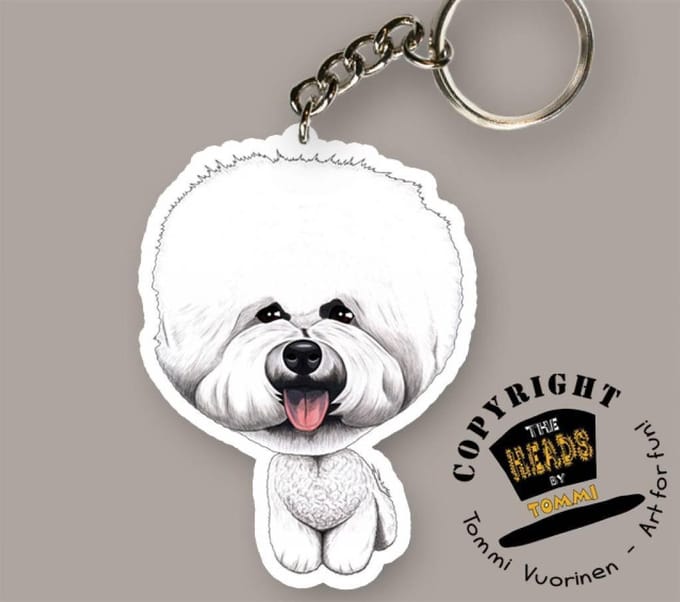 Sleutelhanger Hond Bichon Frise