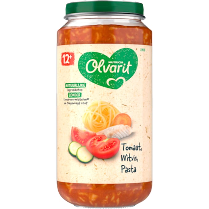12+mnd Tomaat Witvis Pasta