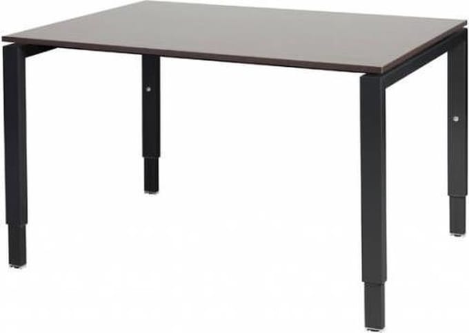 Verstelbaar Bureau - Domino 120x90 logan - zwart frame