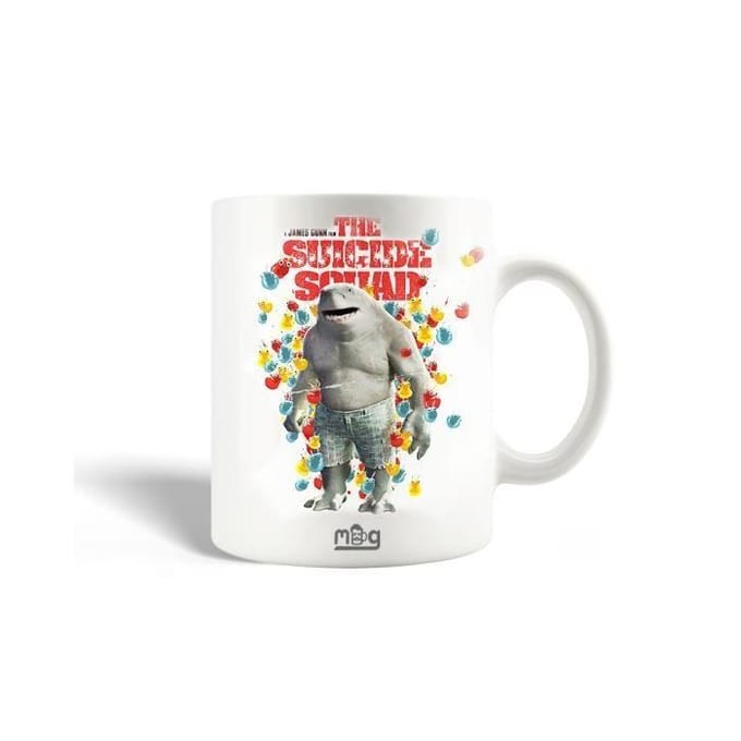 Mug en Céramique - The Suicide Squad - King Shark - 30cl - Compatible Lave-Vaisselle - Blanc